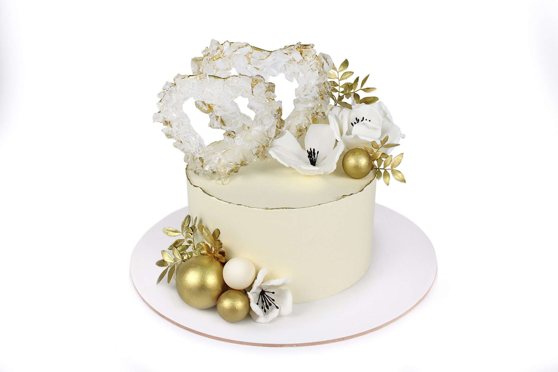 Торт Кристальные сердца