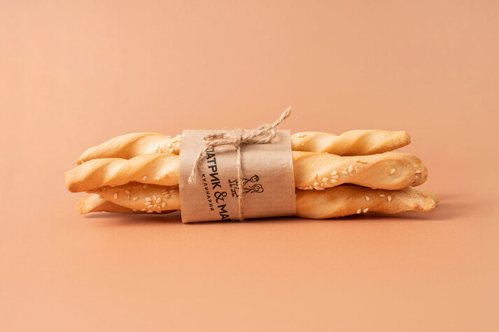 Палочки хлебные 150г Гриссини с кунжутом