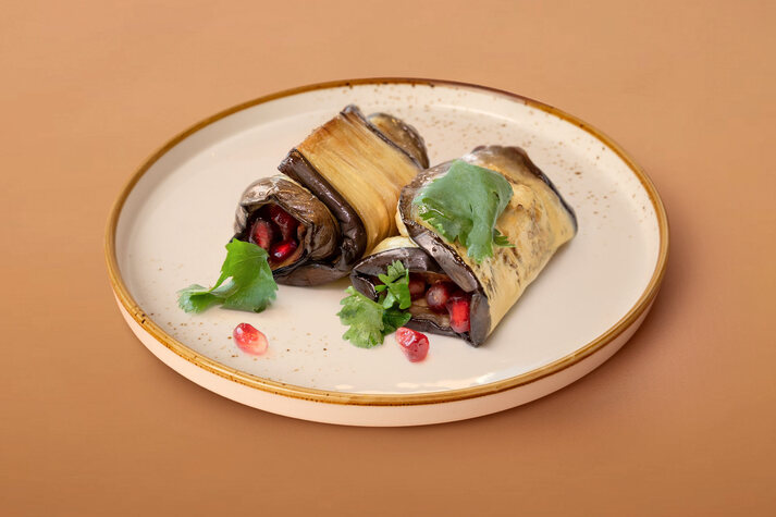 Баклажаны жареные с чесночным соусом