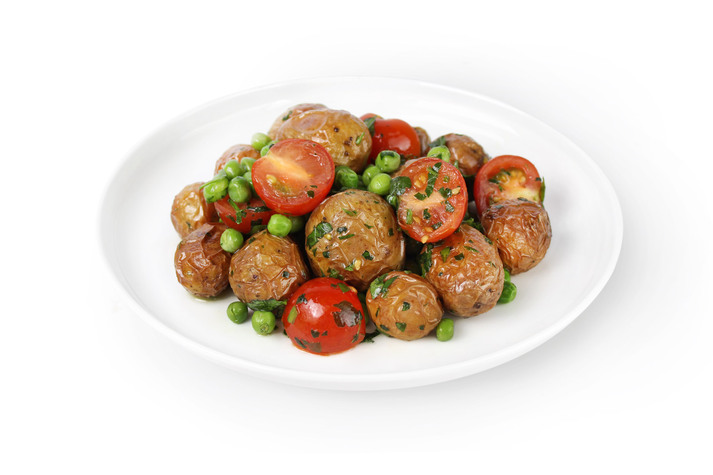 Картофель, запеченный с овощами