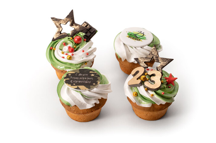 Набор маффинов С Днем защитника отечества