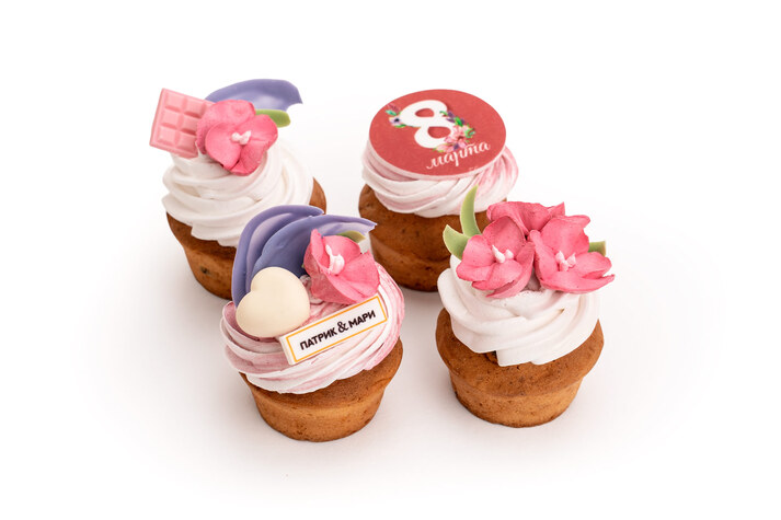 Набор маффинов 8 Марта Розовый сад