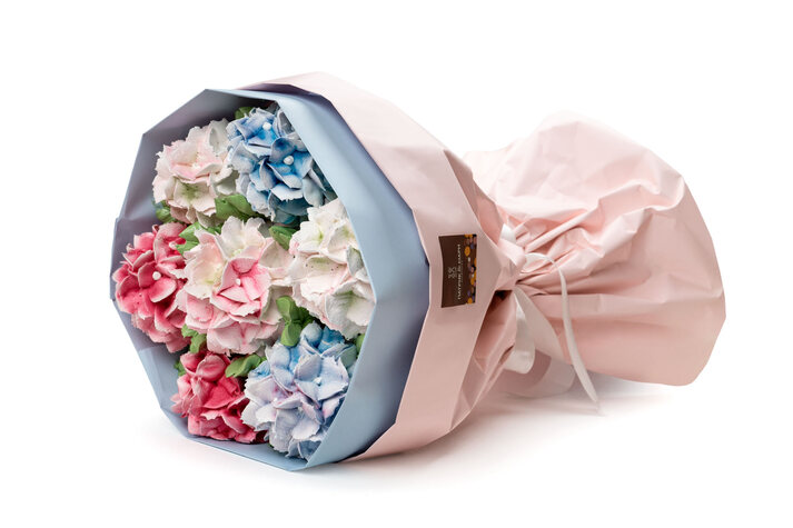 Букет из зефира Цветы гортензии