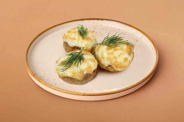 Шампиньоны запеченные