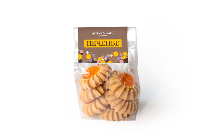 Печенье Курабье с джемом манго