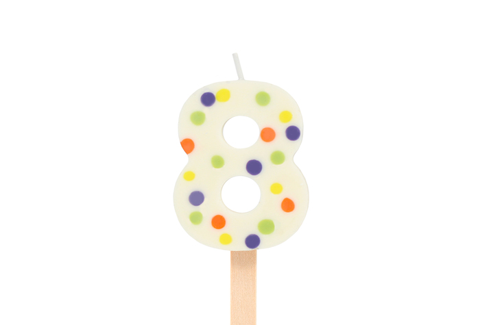 Цифра "8" изделие кондитерское из глазури