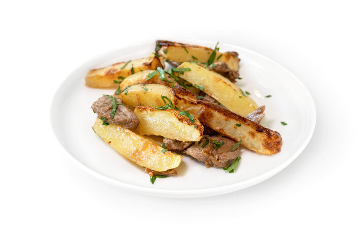 Картофель запеченный с мясом