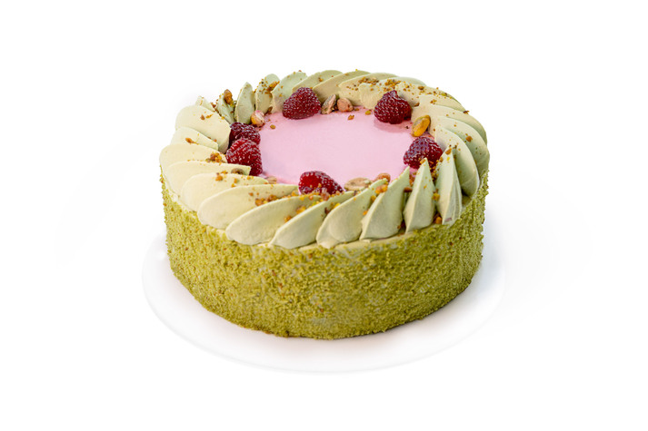 Торт Фисташковый с малиной