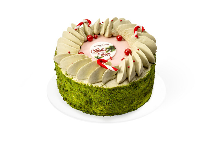 Торт Фисташковый с малиной