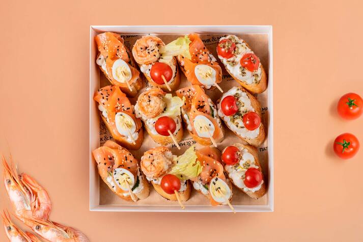 Сет из брускетт Морской