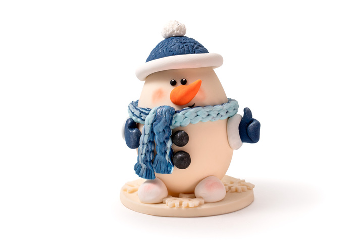 Снеговик изделие кондитерское из глазури