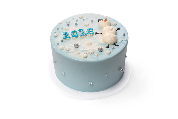 Торт Новогодний снеговик