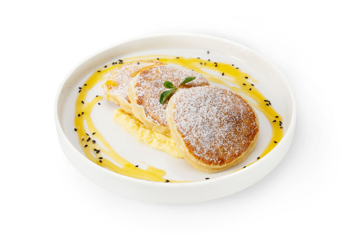 Панкейки с тропическим соусом