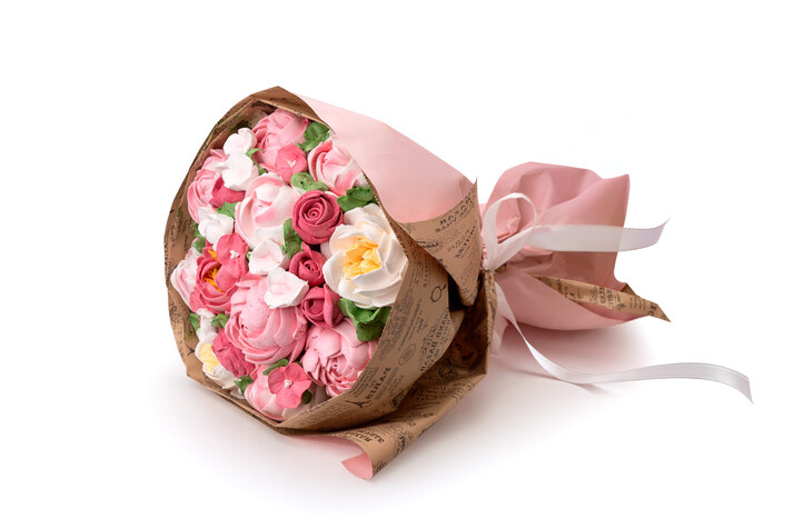 Букет из зефира Цветы Пионы