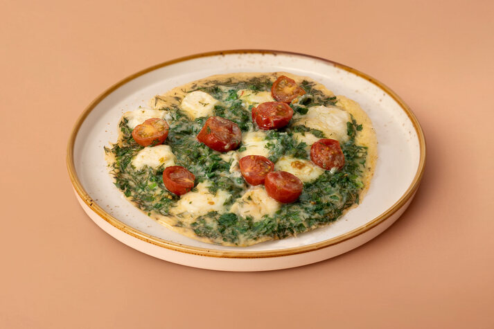 Омлет с фетой и зеленью