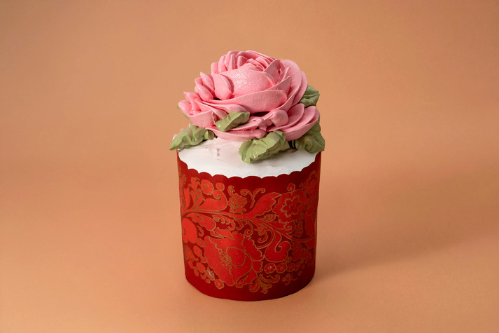 Кулич пасхальный с изюмом Роза